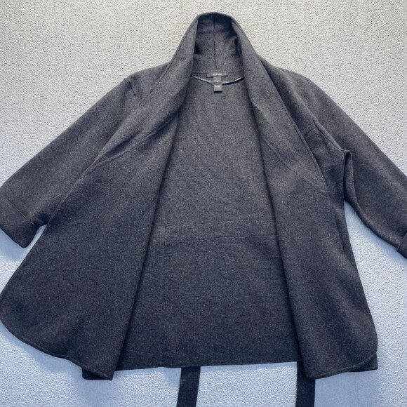 Alfani Womens Sweater Jacket Size XL Dark Gray Cotton Oppen Front Comfort‎ - Picture 1 of 10